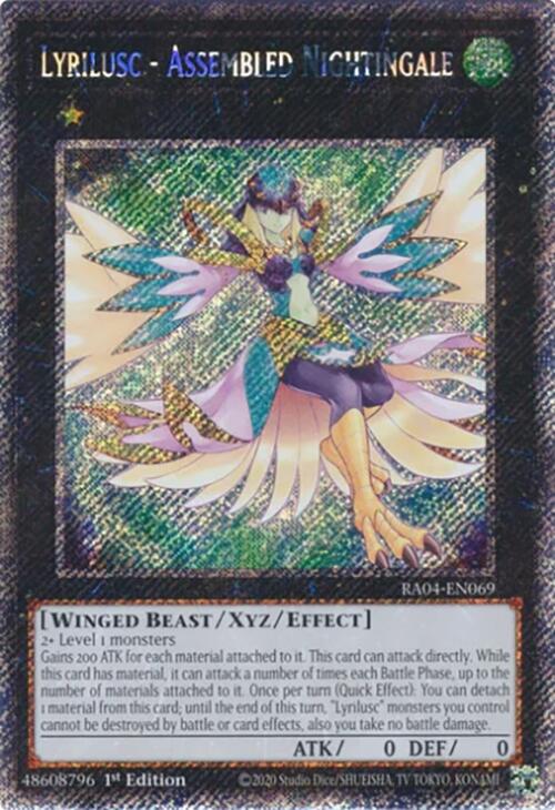 Lyrilusc - Assembled Nightingale [RA04-EN069] Platinum Secret Rare | Jomio and Rueliete's Cards and Comics