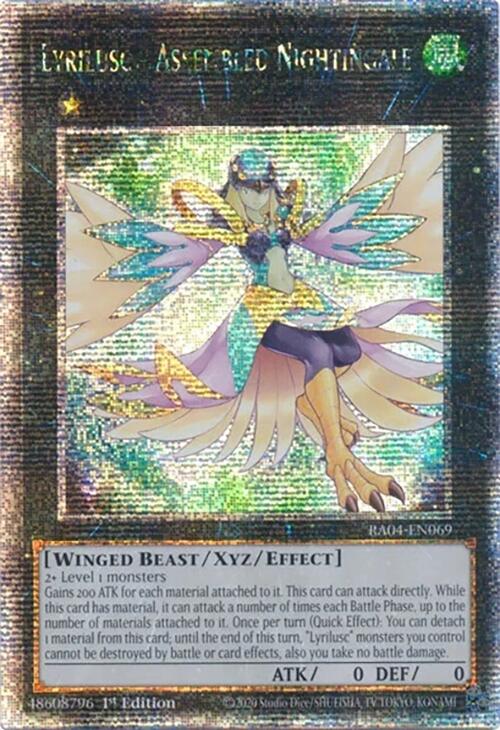 Lyrilusc - Assembled Nightingale [RA04-EN069] Quarter Century Secret Rare | Jomio and Rueliete's Cards and Comics