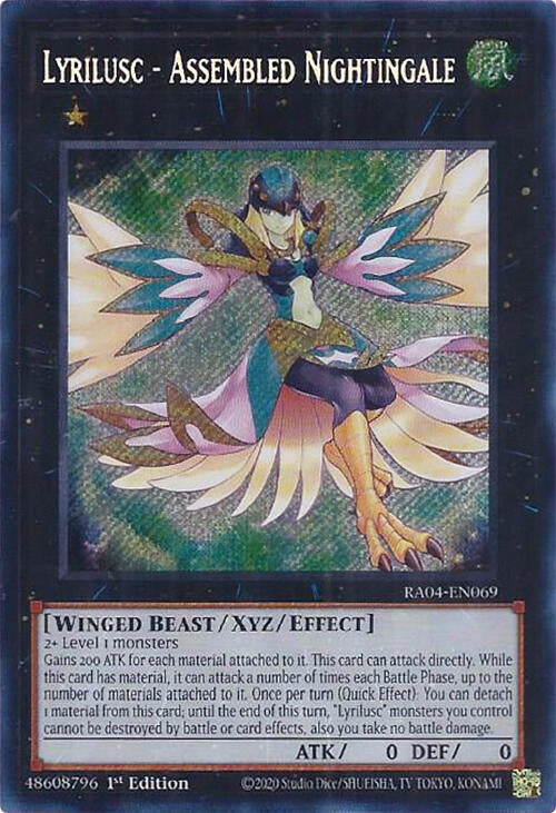 Lyrilusc - Assembled Nightingale [RA04-EN069] Secret Rare | Jomio and Rueliete's Cards and Comics