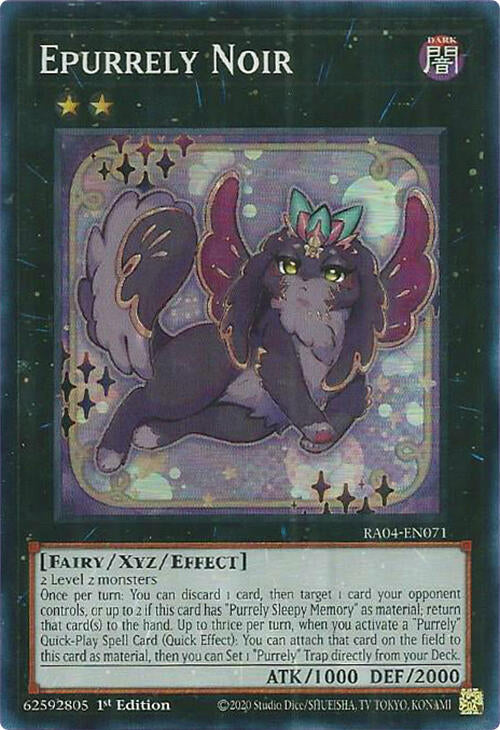 Epurrely Noir [RA04-EN071] Super Rare | Jomio and Rueliete's Cards and Comics