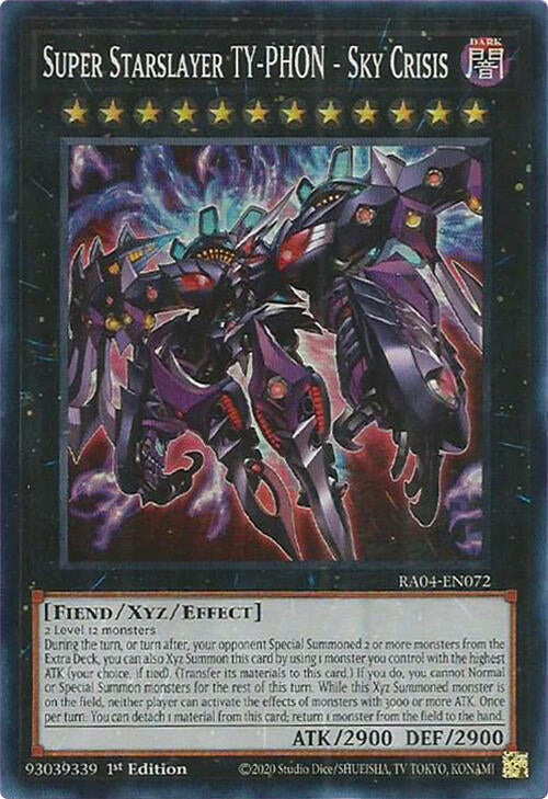 Super Starslayer TY-PHON - Sky Crisis [RA04-EN072] Super Rare | Jomio and Rueliete's Cards and Comics