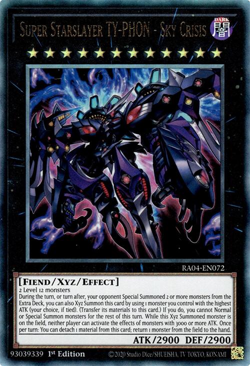 Super Starslayer TY-PHON - Sky Crisis [RA04-EN072] Prismatic Ultimate Rare | Jomio and Rueliete's Cards and Comics