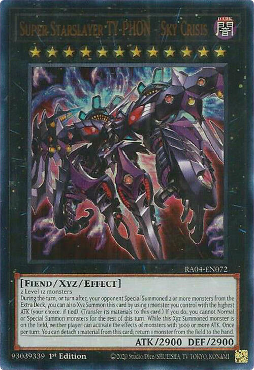 Super Starslayer TY-PHON - Sky Crisis [RA04-EN072] Ultra Rare | Jomio and Rueliete's Cards and Comics