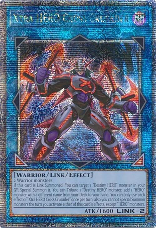 Xtra HERO Cross Crusader [RA04-EN076] Quarter Century Secret Rare | Jomio and Rueliete's Cards and Comics