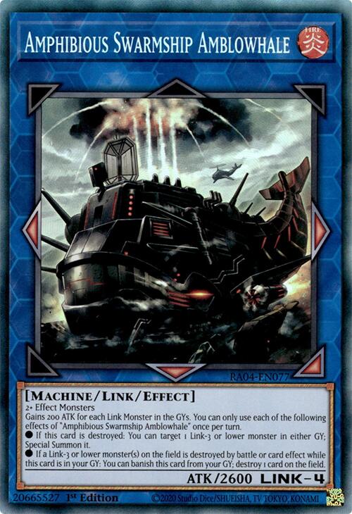 Amphibious Swarmship Amblowhale [RA04-EN077] Prismatic Collector's Rare | Jomio and Rueliete's Cards and Comics