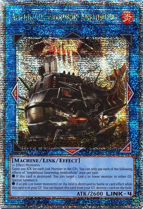 Amphibious Swarmship Amblowhale [RA04-EN077] Quarter Century Secret Rare | Jomio and Rueliete's Cards and Comics