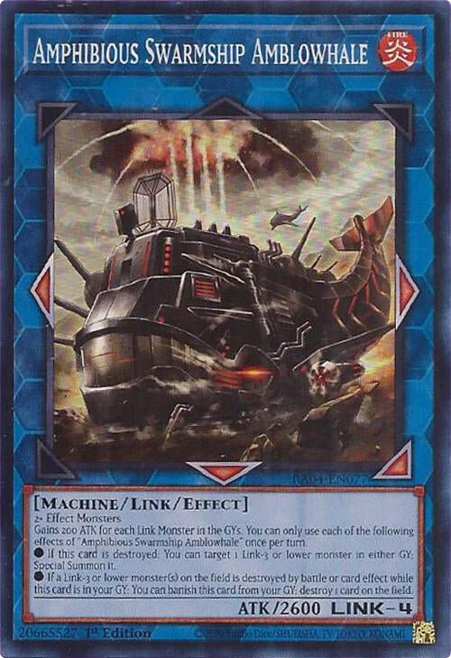 Amphibious Swarmship Amblowhale [RA04-EN077] Super Rare | Jomio and Rueliete's Cards and Comics
