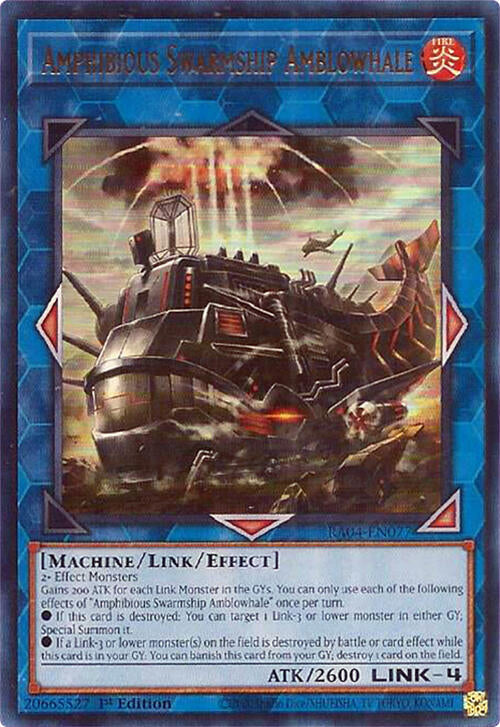 Amphibious Swarmship Amblowhale [RA04-EN077] Ultra Rare | Jomio and Rueliete's Cards and Comics