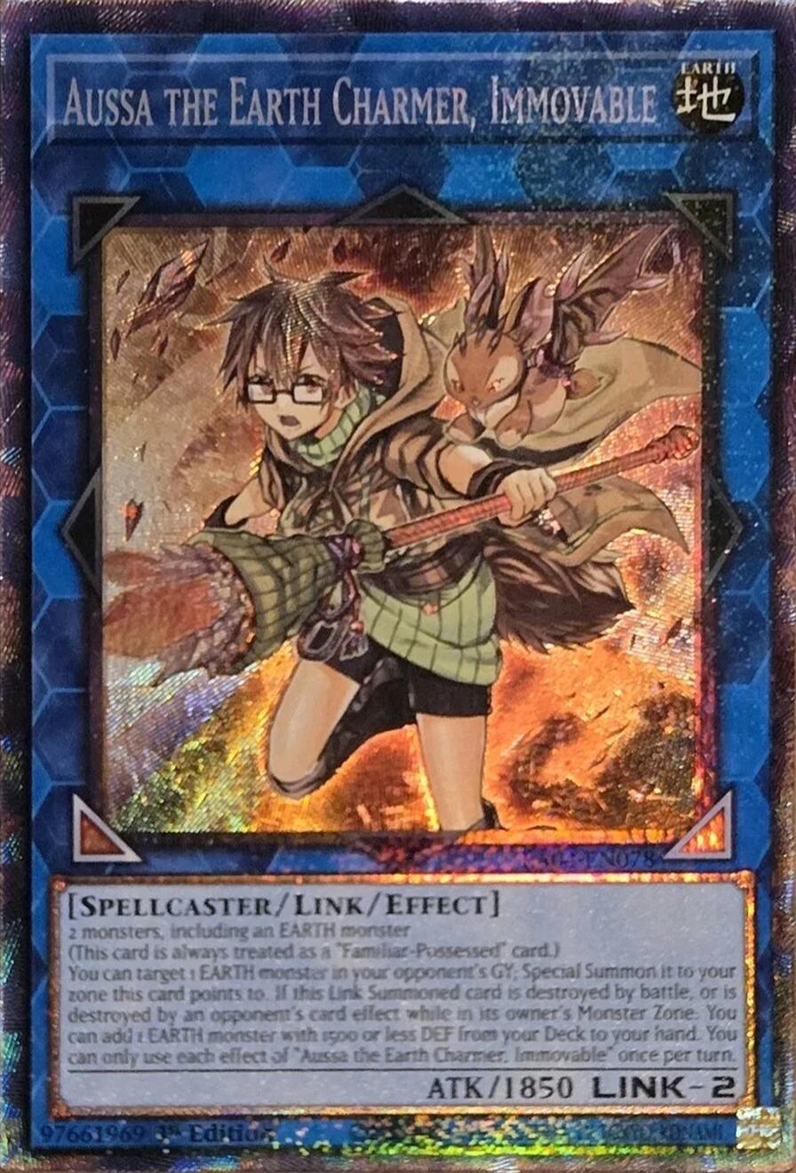 Aussa the Earth Charmer, Immovable [RA04-EN078] Prismatic Collector's Rare | Jomio and Rueliete's Cards and Comics