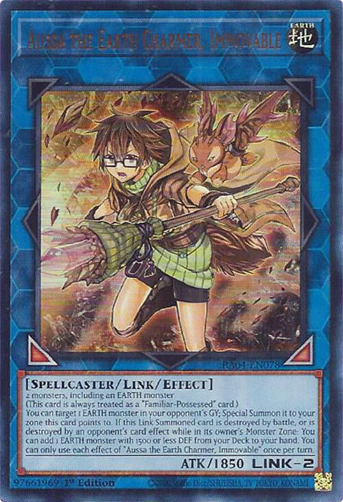 Aussa the Earth Charmer, Immovable [RA04-EN078] Ultra Rare | Jomio and Rueliete's Cards and Comics