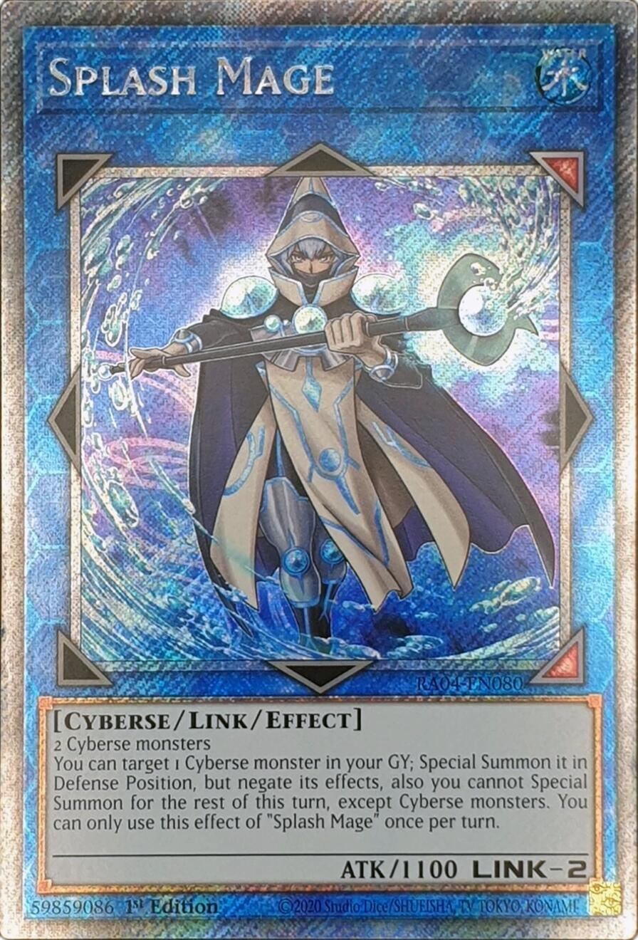 Splash Mage [RA04-EN080] Platinum Secret Rare | Jomio and Rueliete's Cards and Comics