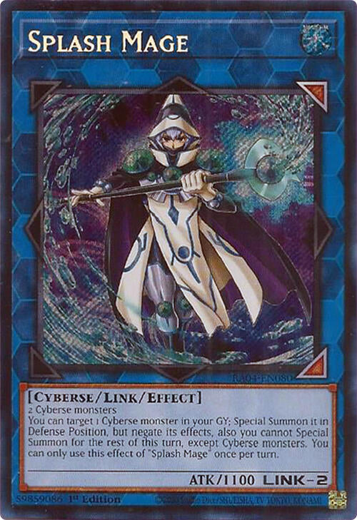 Splash Mage [RA04-EN080] Secret Rare | Jomio and Rueliete's Cards and Comics