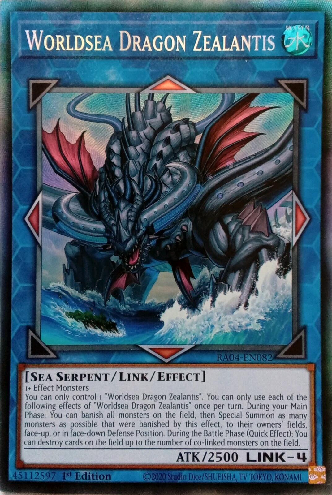 Worldsea Dragon Zealantis [RA04-EN082] Prismatic Collector's Rare | Jomio and Rueliete's Cards and Comics
