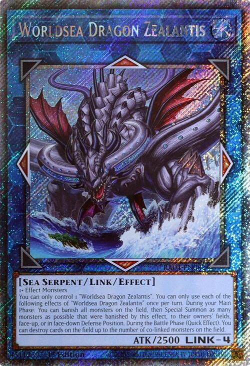 Worldsea Dragon Zealantis [RA04-EN082] Platinum Secret Rare | Jomio and Rueliete's Cards and Comics