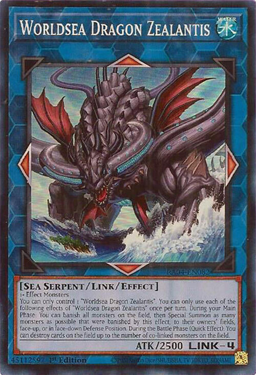 Worldsea Dragon Zealantis [RA04-EN082] Super Rare | Jomio and Rueliete's Cards and Comics