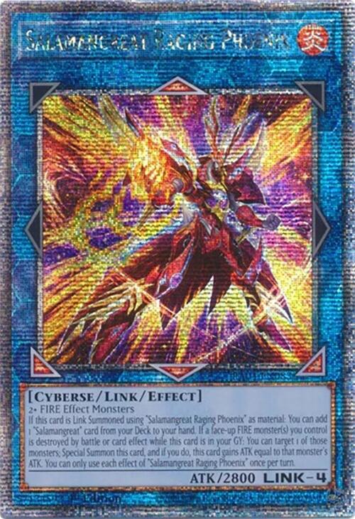 Salamangreat Raging Phoenix [RA04-EN083] Quarter Century Secret Rare | Jomio and Rueliete's Cards and Comics