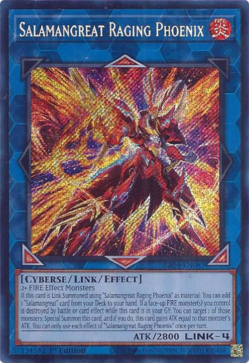 Salamangreat Raging Phoenix [RA04-EN083] Secret Rare | Jomio and Rueliete's Cards and Comics