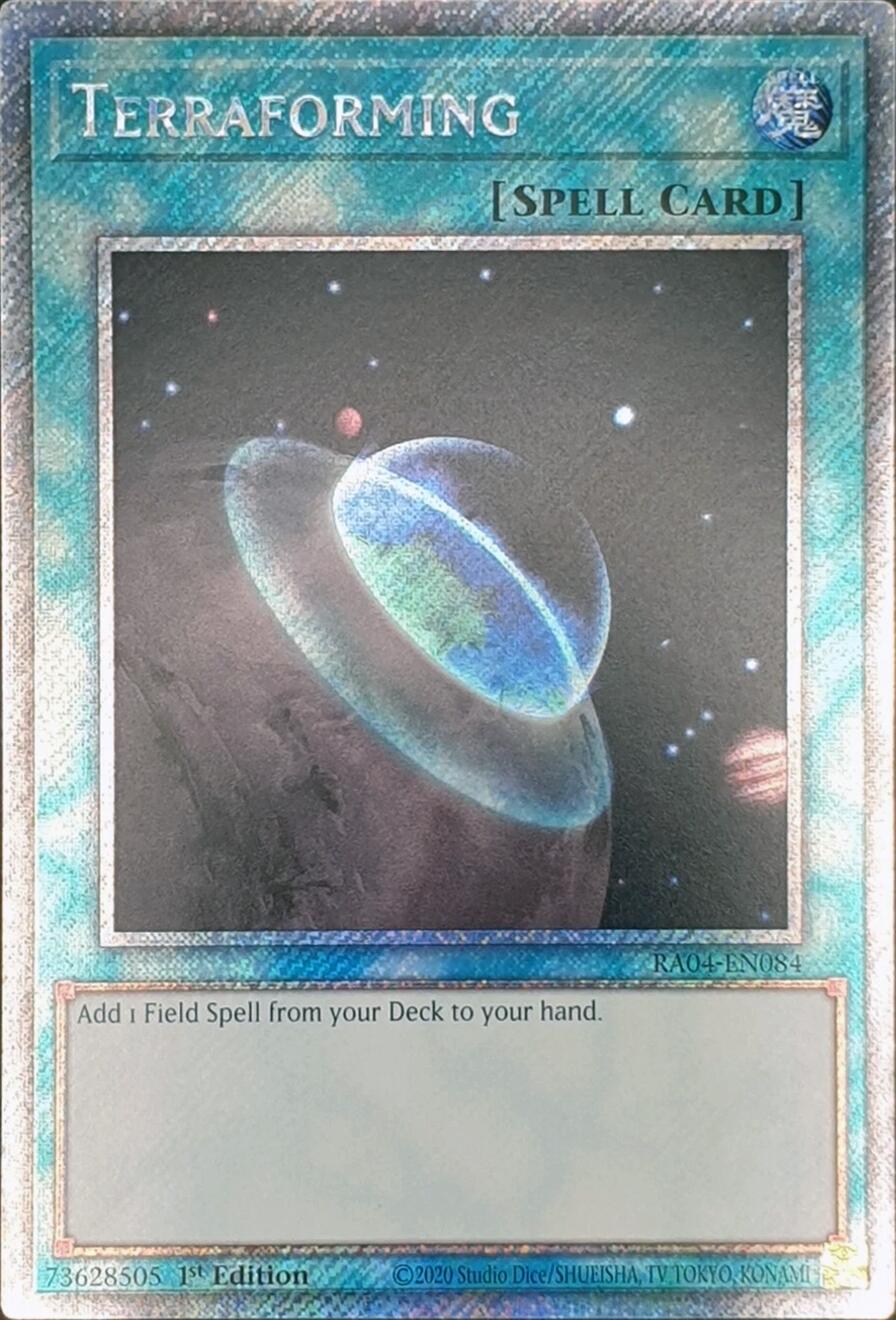 Terraforming [RA04-EN084] Platinum Secret Rare | Jomio and Rueliete's Cards and Comics