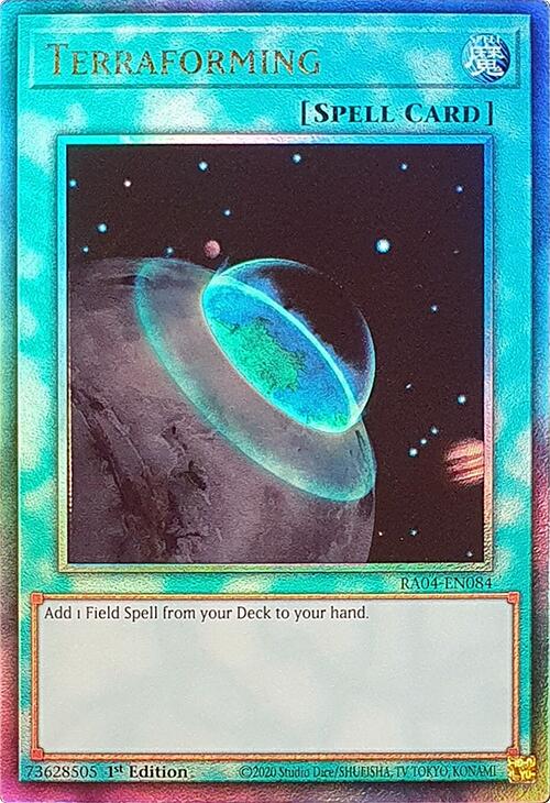 Terraforming [RA04-EN084] Prismatic Ultimate Rare | Jomio and Rueliete's Cards and Comics