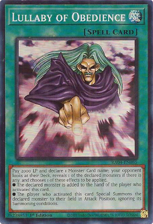 Lullaby of Obedience [RA04-EN085] Super Rare | Jomio and Rueliete's Cards and Comics