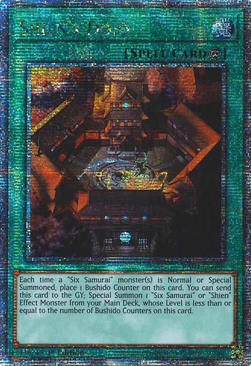 Shien's Dojo [RA04-EN088] Quarter Century Secret Rare | Jomio and Rueliete's Cards and Comics