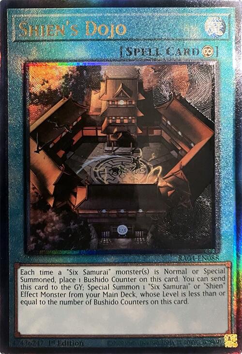 Shien's Dojo [RA04-EN088] Prismatic Ultimate Rare | Jomio and Rueliete's Cards and Comics