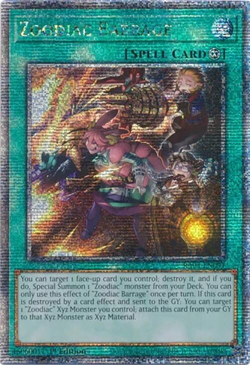 Zoodiac Barrage [RA04-EN091] Quarter Century Secret Rare | Jomio and Rueliete's Cards and Comics