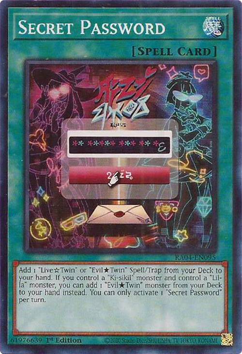Secret Password [RA04-EN095] Super Rare | Jomio and Rueliete's Cards and Comics