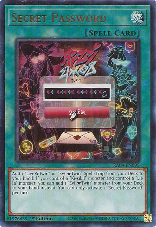 Secret Password [RA04-EN095] Ultra Rare | Jomio and Rueliete's Cards and Comics