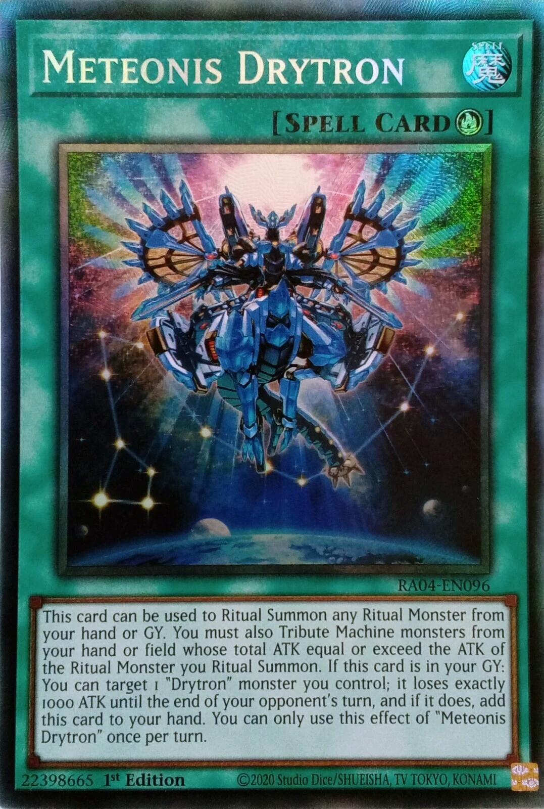 Meteonis Drytron [RA04-EN096] Prismatic Collector's Rare | Jomio and Rueliete's Cards and Comics