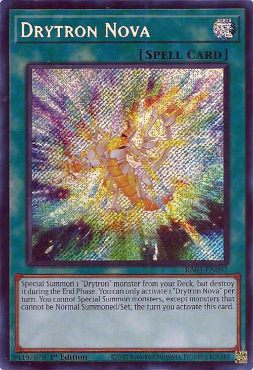 Drytron Nova [RA04-EN097] Secret Rare | Jomio and Rueliete's Cards and Comics