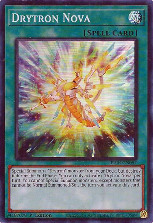 Drytron Nova [RA04-EN097] Super Rare | Jomio and Rueliete's Cards and Comics
