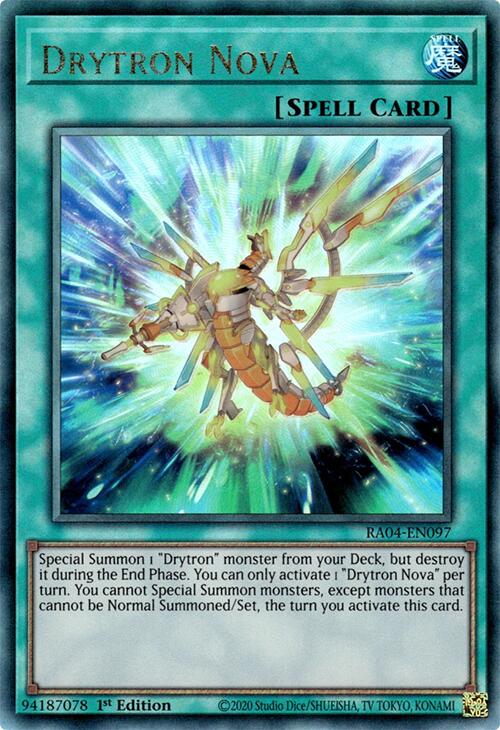 Drytron Nova [RA04-EN097] Prismatic Ultimate Rare | Jomio and Rueliete's Cards and Comics