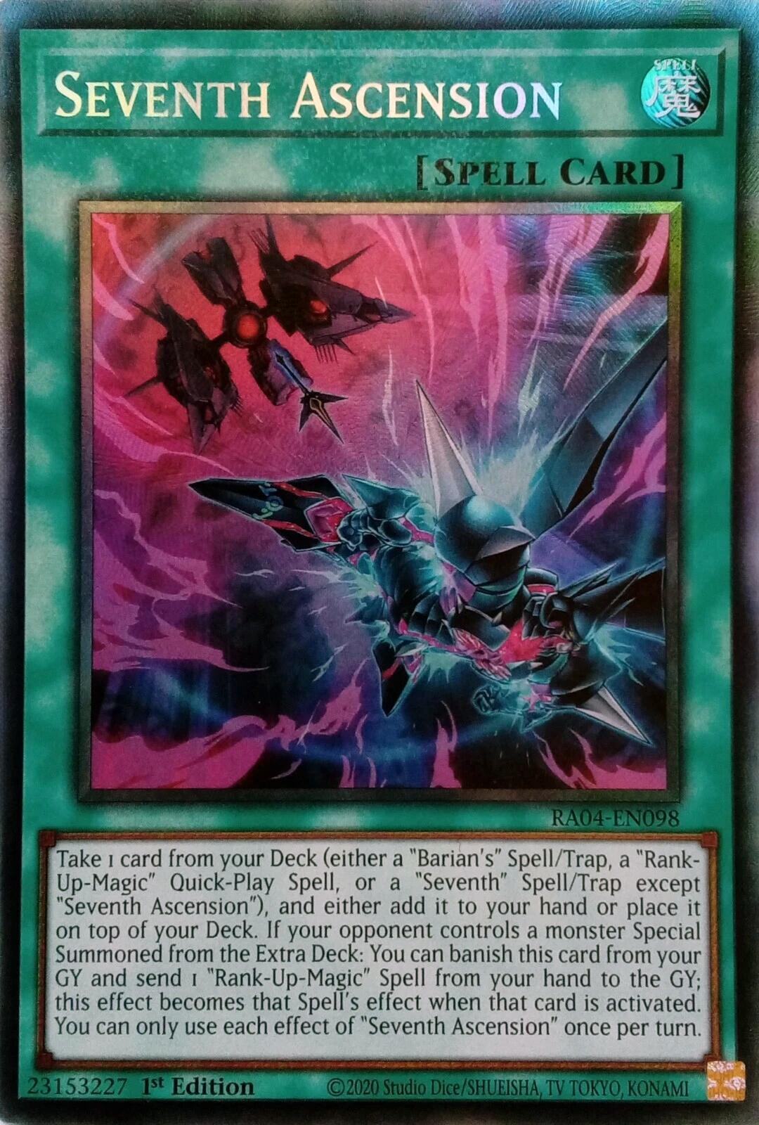 Seventh Ascension [RA04-EN098] Prismatic Collector's Rare | Jomio and Rueliete's Cards and Comics