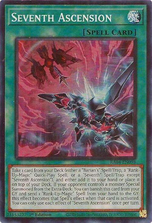Seventh Ascension [RA04-EN098] Super Rare | Jomio and Rueliete's Cards and Comics
