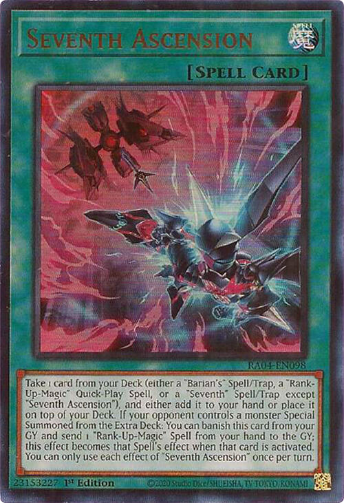 Seventh Ascension [RA04-EN098] Ultra Rare | Jomio and Rueliete's Cards and Comics