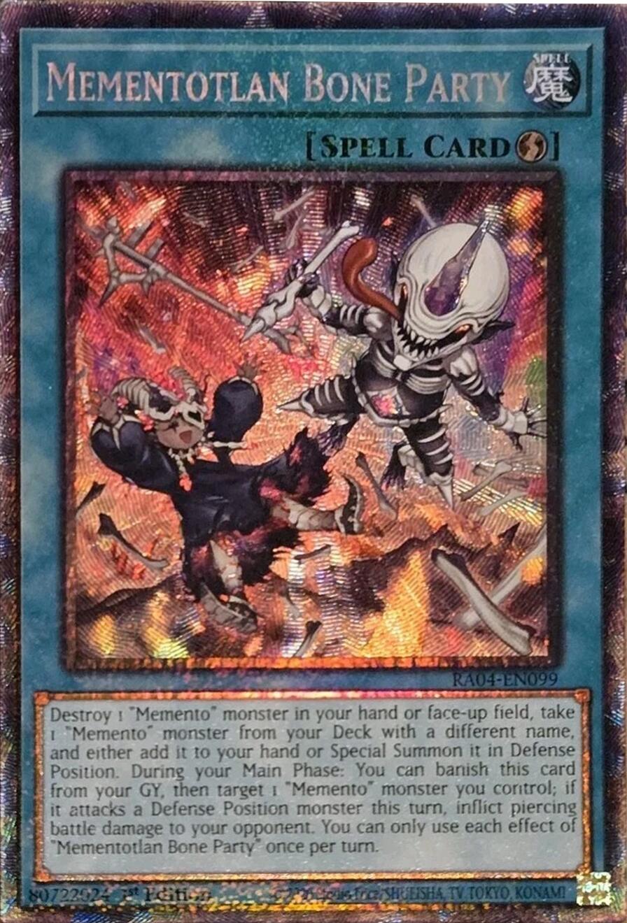 Mementotlan Bone Party [RA04-EN099] Prismatic Collector's Rare | Jomio and Rueliete's Cards and Comics
