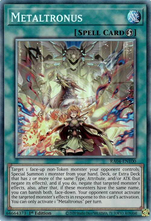 Metaltronus [RA04-EN100] Prismatic Collector's Rare | Jomio and Rueliete's Cards and Comics