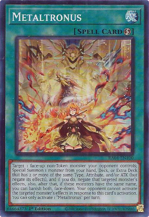 Metaltronus [RA04-EN100] Super Rare | Jomio and Rueliete's Cards and Comics