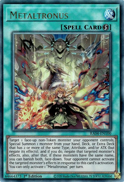Metaltronus [RA04-EN100] Prismatic Ultimate Rare | Jomio and Rueliete's Cards and Comics
