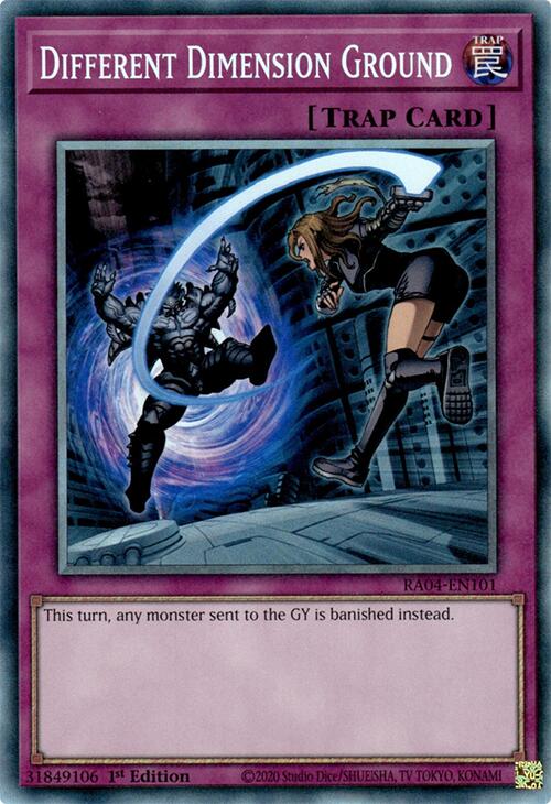 Different Dimension Ground [RA04-EN101] Prismatic Collector's Rare | Jomio and Rueliete's Cards and Comics