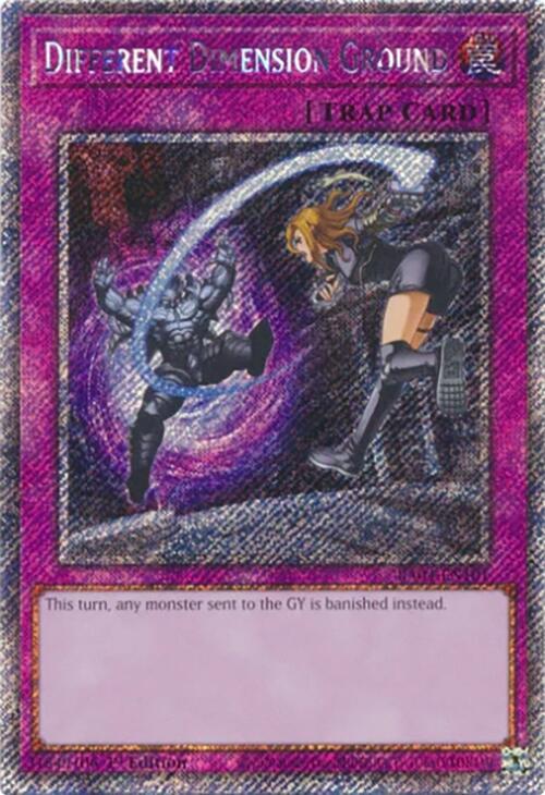 Different Dimension Ground [RA04-EN101] Platinum Secret Rare | Jomio and Rueliete's Cards and Comics