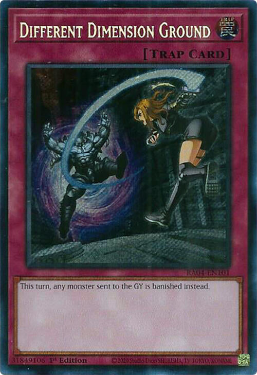 Different Dimension Ground [RA04-EN101] Secret Rare | Jomio and Rueliete's Cards and Comics