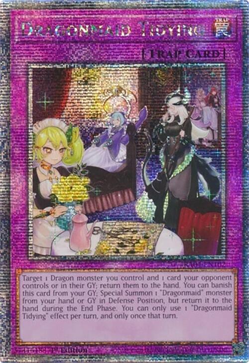 Dragonmaid Tidying [RA04-EN102] Quarter Century Secret Rare | Jomio and Rueliete's Cards and Comics