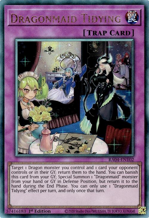 Dragonmaid Tidying [RA04-EN102] Prismatic Ultimate Rare | Jomio and Rueliete's Cards and Comics