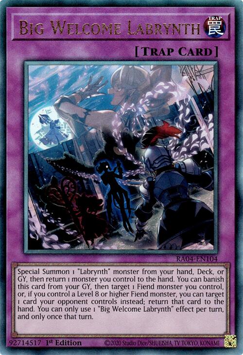 Big Welcome Labrynth [RA04-EN104] Prismatic Ultimate Rare | Jomio and Rueliete's Cards and Comics
