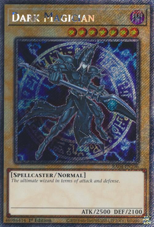 Dark Magician (7th Art) [RA04-EN106] Platinum Secret Rare | Jomio and Rueliete's Cards and Comics