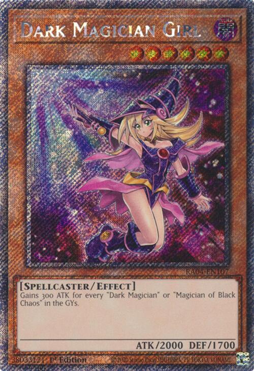 Dark Magician Girl (7th Art) [RA04-EN107] Platinum Secret Rare | Jomio and Rueliete's Cards and Comics
