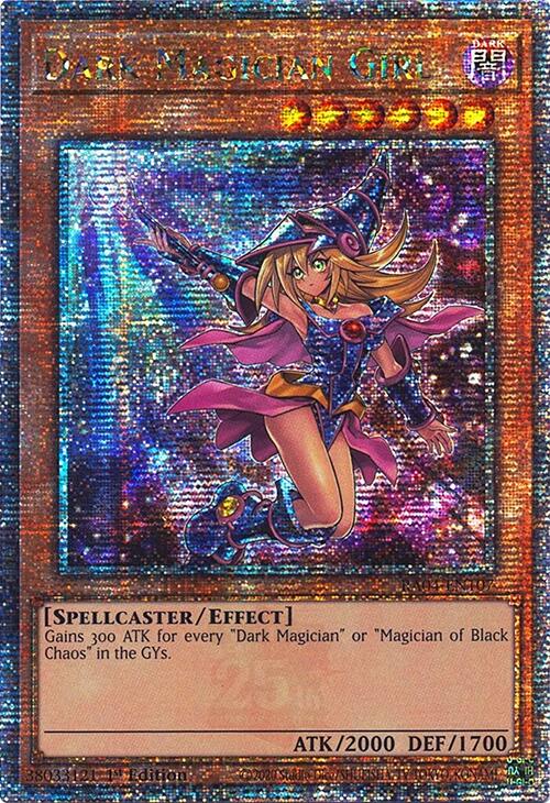 Dark Magician Girl (7th Art) [RA04-EN107] Quarter Century Secret Rare | Jomio and Rueliete's Cards and Comics