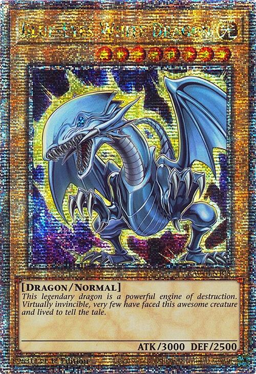 Blue-Eyes White Dragon (7th Art) [RA04-EN108] Quarter Century Secret Rare | Jomio and Rueliete's Cards and Comics